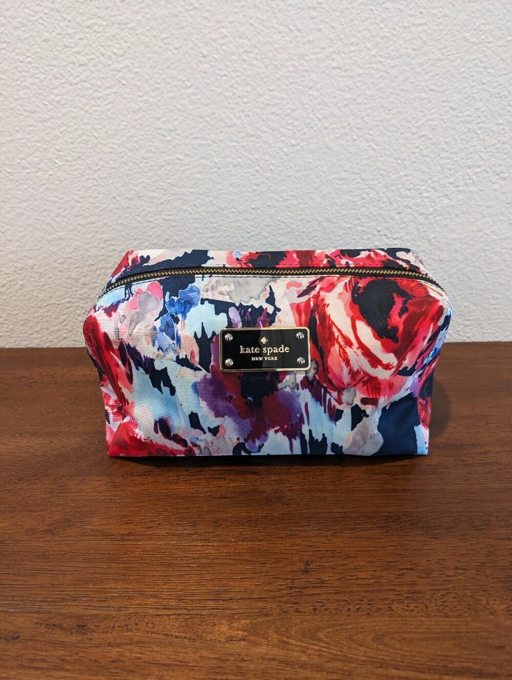 Kate Spade Blurry Floral Zipper Pouch